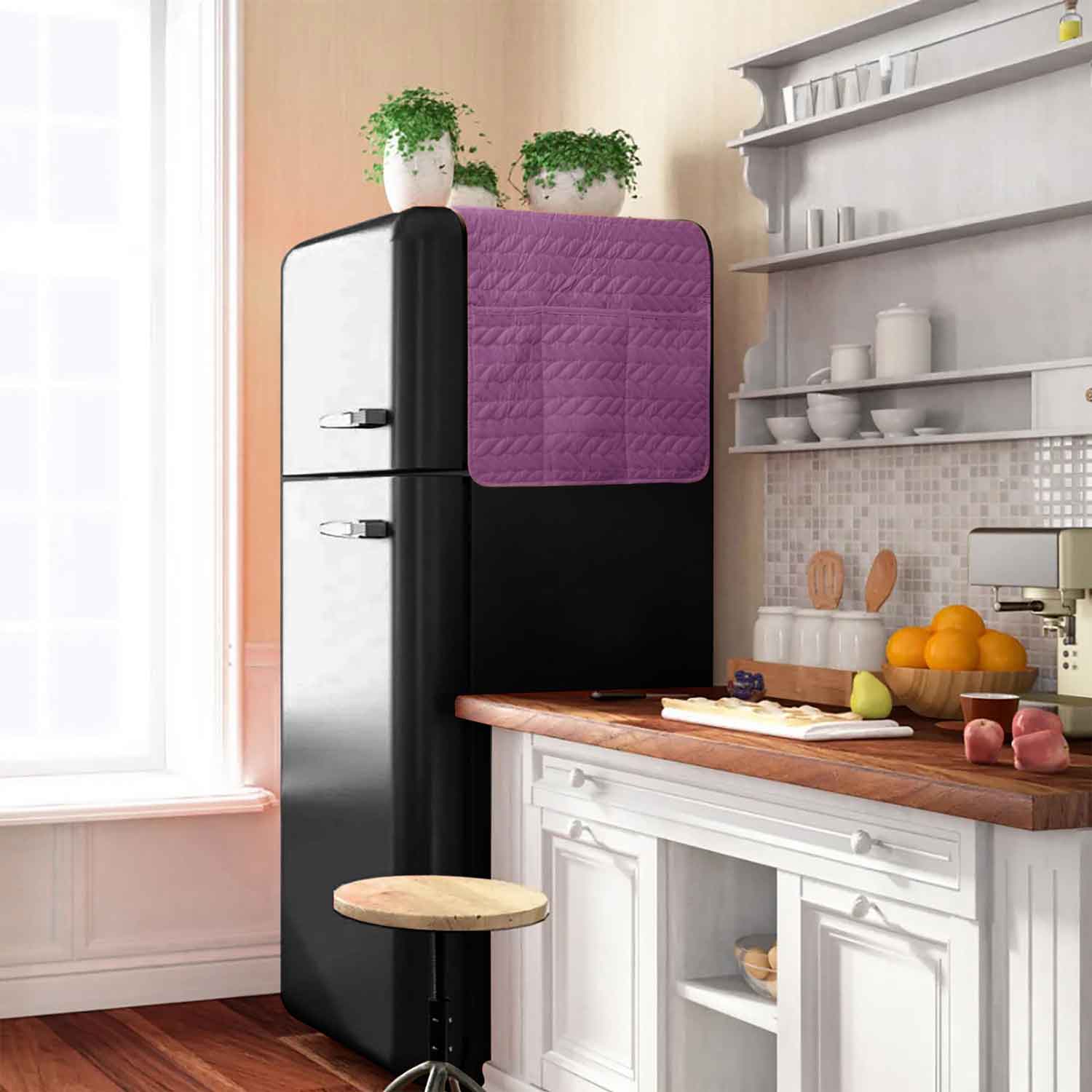FridgeGuard-Ultrasonic Punched Quilted Fridge Cover