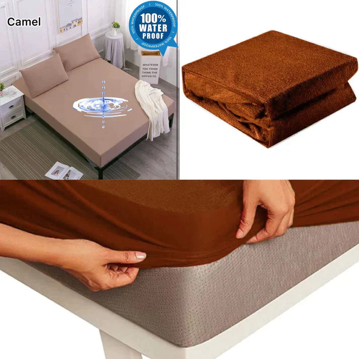 Premium Terry Cotton Waterproof Mattress Cover