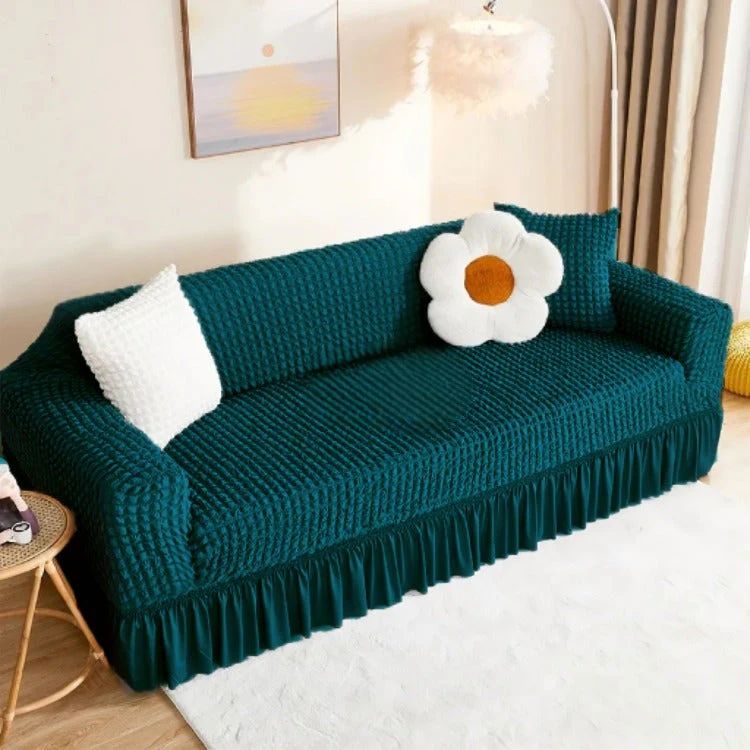 Persian Sofa Covers- Lycra Ruffled Bubble