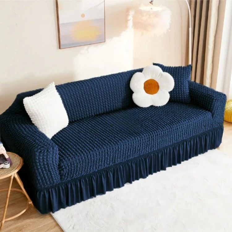 Persian Sofa Covers- Lycra Ruffled Bubble