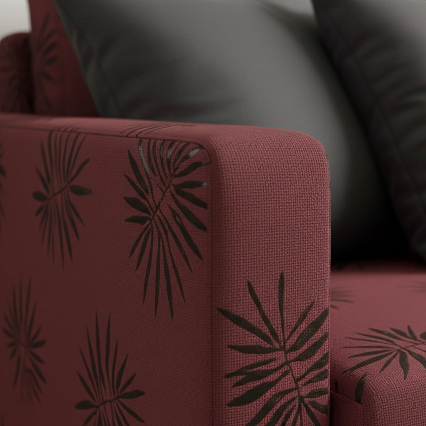 Exotic Palm Leaf Pattern Micro Sofa Covers