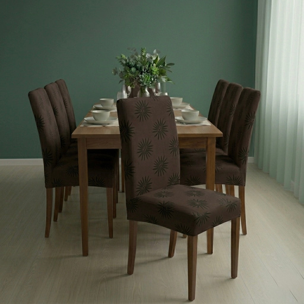 Exclusive Textured Palm Leaf Dining Chair Covers || New Arrival || Prime Homdecor||