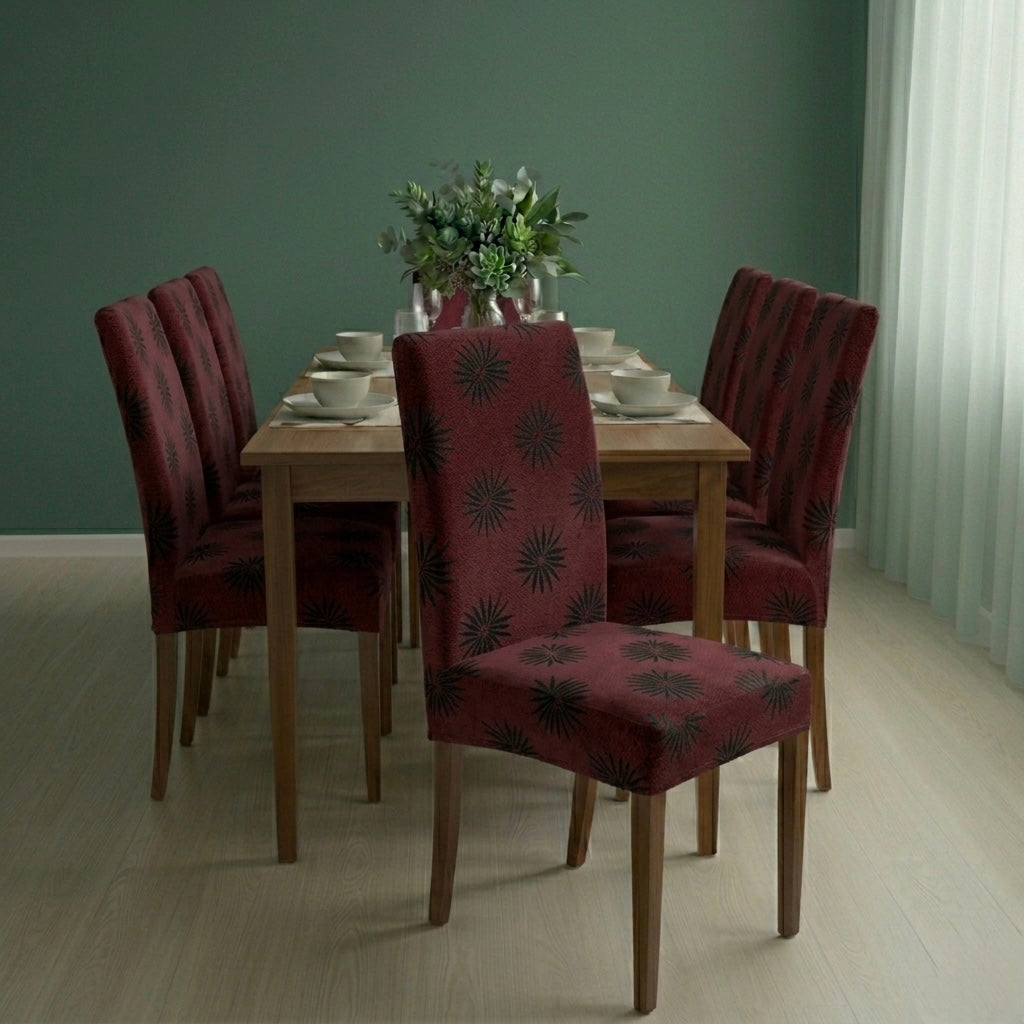 Exclusive Textured Palm Leaf Dining Chair Covers || New Arrival || Prime Homdecor||