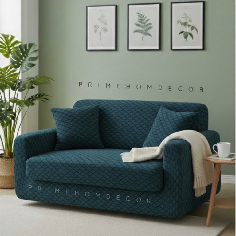 🦋  Black Butterfly Texture Sofa Covers – New Arrival - Fitted Style