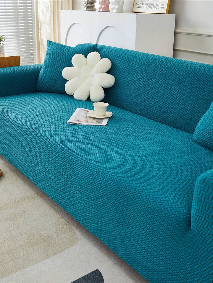 Stripe Pattern Jacquard Velvet Sofa Covers