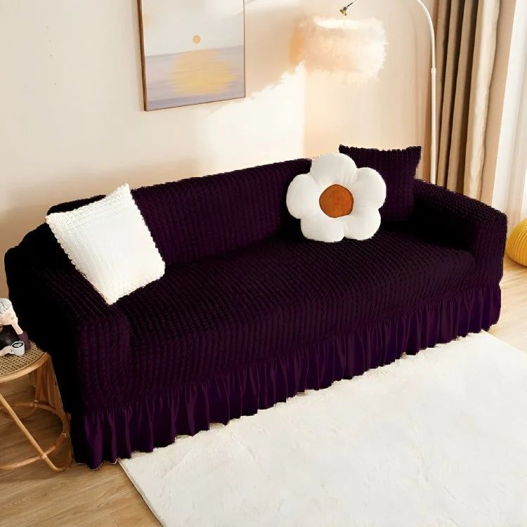 Persian Sofa Covers- Lycra Ruffled Bubble