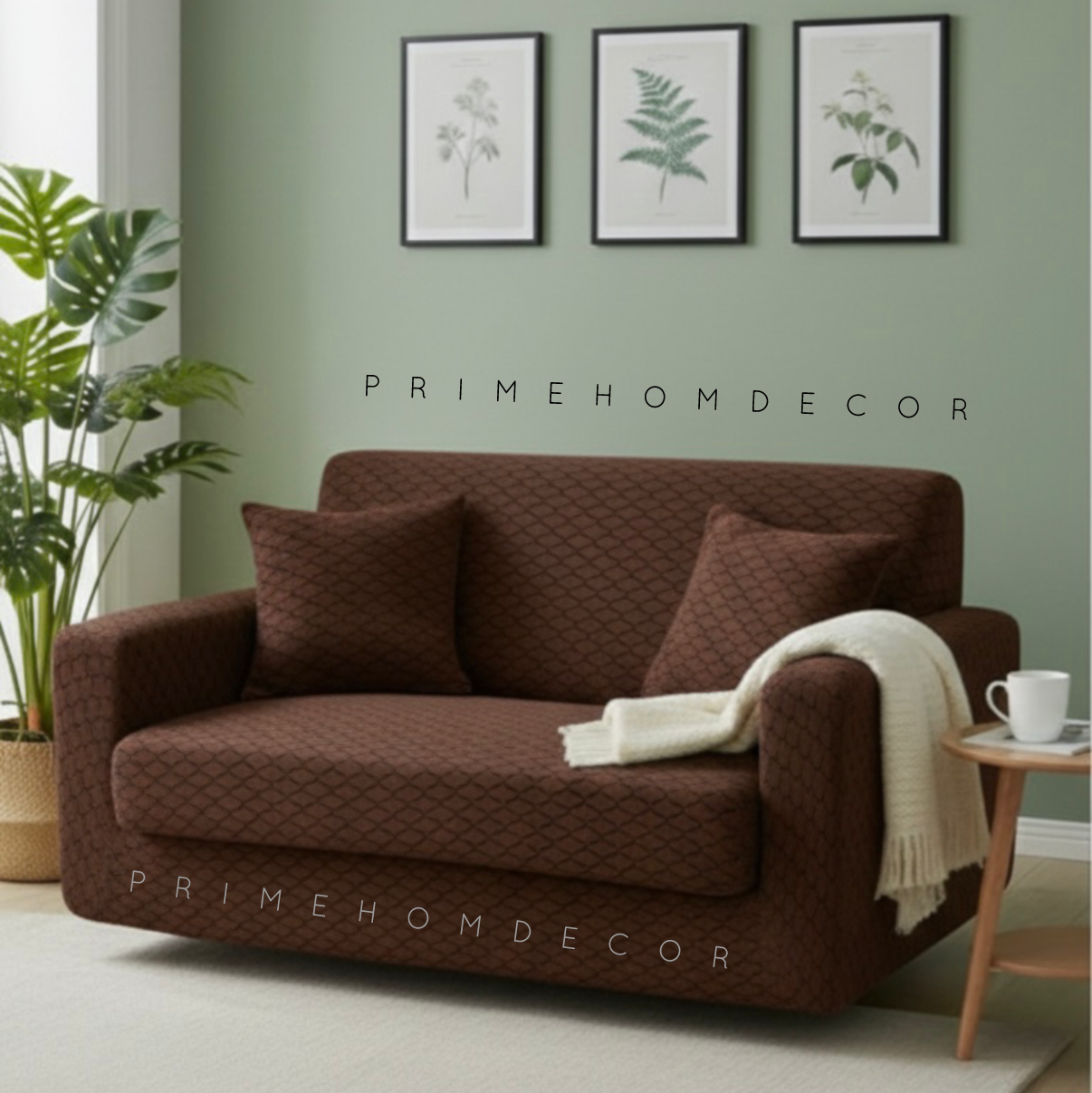 🦋  Black Butterfly Texture Sofa Covers – New Arrival - Fitted Style