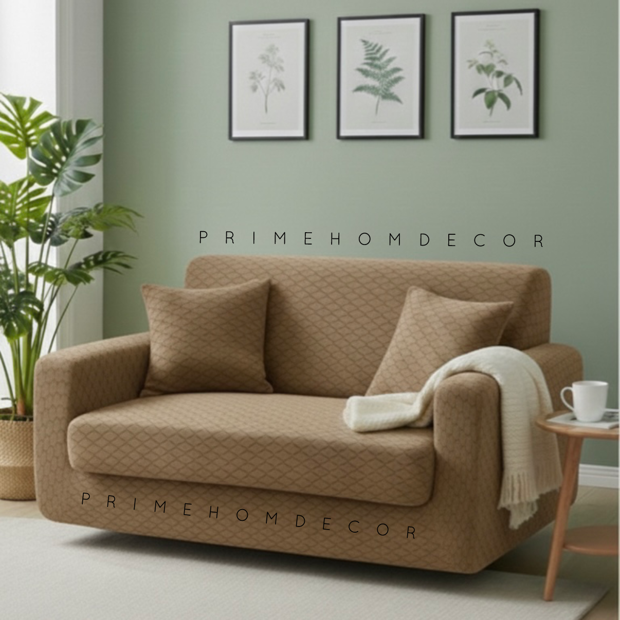 🦋  Black Butterfly Texture Sofa Covers – New Arrival - Fitted Style