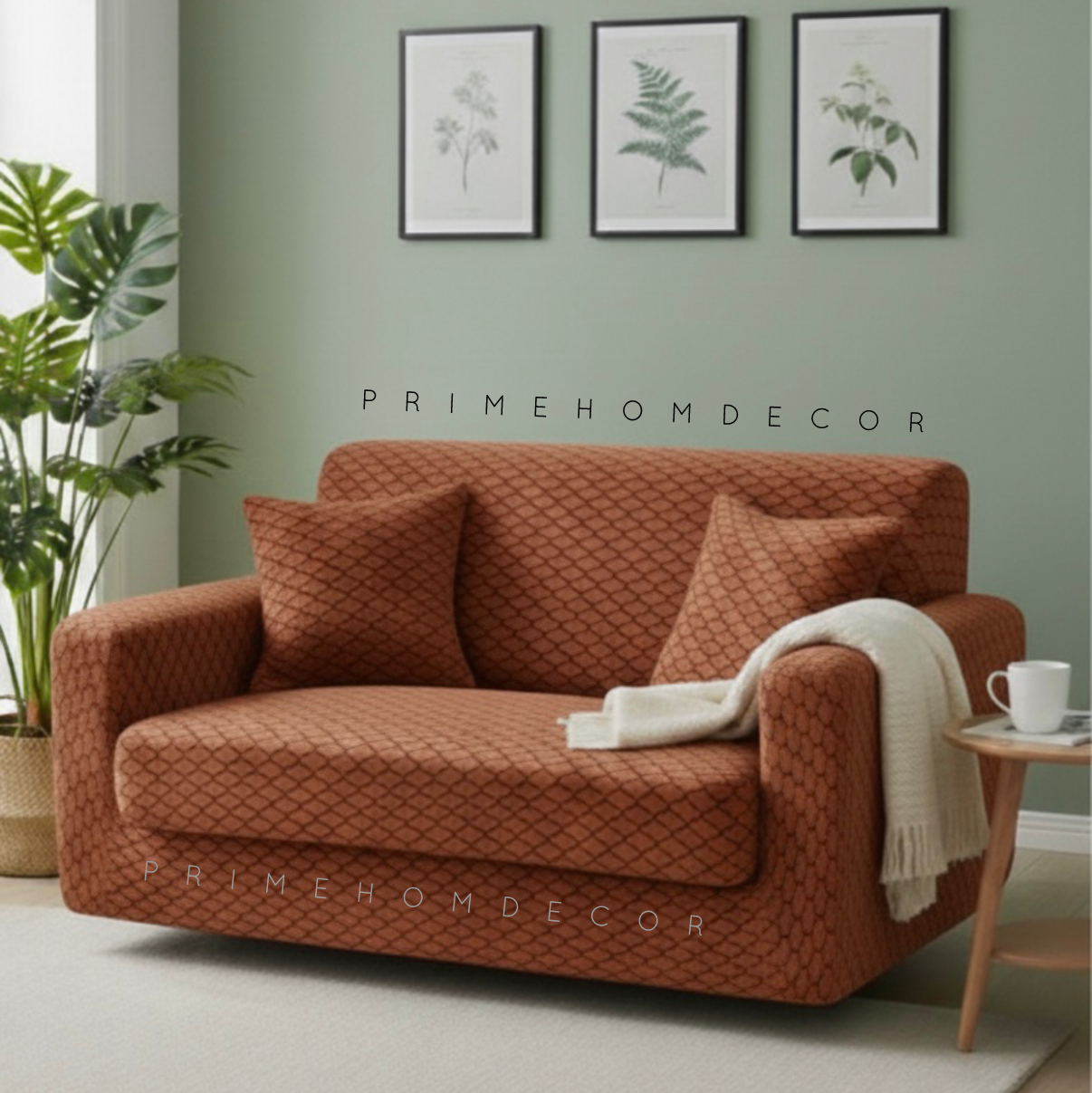 🦋  Black Butterfly Texture Sofa Covers – New Arrival - Fitted Style